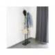 PERCHERO METALICO MAUL RIMA PIE 6 COLGADORES DE MADERA COLOR NEGRO 1840X480X230 MM