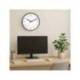 RELOJ MARCA MAUL DRIP DE PARED REDONDO 25 CM DIAMETRO CUARZO MARCO NEGRO