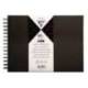 ALBUM ESPIRAL PARA PERSONALIZAR MARCA CLAIREFONTAINE TAPA DURA NEGRA 27X20 CM 40 HOJAS 185 GR