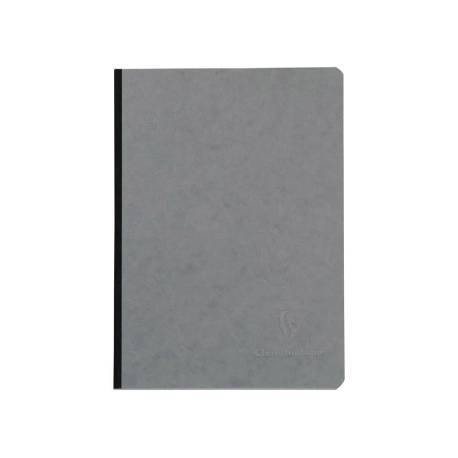 LIBRETA MARCA COSIDA CLAIREFONTAINE 14,8X21 CM 96 HOJAS AGE-BAG LISO GRIS