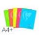 CUADERNO ESPIRAL MARCA CLAIREFONTAIN E DIN A4+ 120 HOJAS 90 GR TAPA PLASTICO MICROPERFORADO CUADRO 5 MM COLORES SURTIDOS