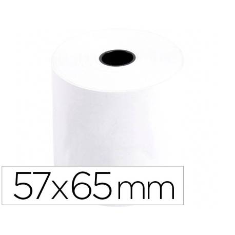 Rollo sumadora q-connect electro 57 mm ancho x 65 mm diametro sin bisfenol a.