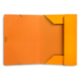 Carpeta Liderpapel gomas Folio carton forrado Pvc naranja
