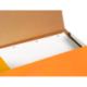 Carpeta Liderpapel gomas Folio carton forrado Pvc naranja