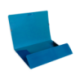 Carpetas de gomas carton forrado Paper Coat Liderpapel Folio azul