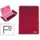 Carpetas de gomas carton forrado Paper Coat Liderpapel Folio rojo