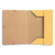 Carpetas de gomas en carton prespan Liderpapel Folio amarillo 880 g/m2