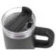 TAZA TERMICA ASA MARCA ANTARTIK PULSE ISOTERMICA TAPA HERMETICA ACERO INOXIDABLE PAJITA LIBRE BPA NEGRO 570 ML