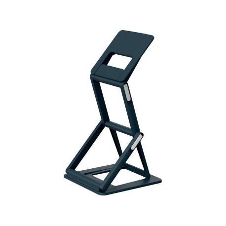 SOPORTE MARCA LEITZ ERGO 2 EN 1 PARA PORTATIL HASTA 17" AJUSTABLE 5 ALTURAS COLOR GRIS OSCURO 315X47X310 MM