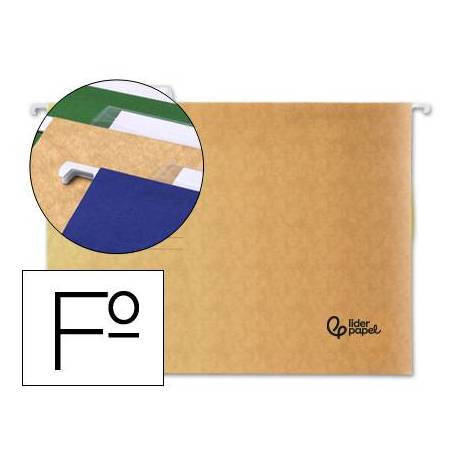Carpetas colgantes Liderpapel folio visor superior