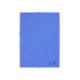 Carpetas de gomas carton simil prespan Liderpapel Folio azul