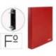 Carpeta 2anillas 25mm Folio Liderpapel Rojo