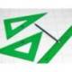 Escuadra acrilica Liderpapel 28cm Verde