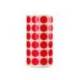 GOMETS LIDERPAPEL AUTOADHESIVO S CIRCULOS 15 MM ROJO ROLLO DE 2500 UNIDADES EN CAJA DE CARTON
