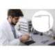 LAMPARA DE ESCRITORIO MARCA MAUL LED CON PINZA CABEZAL INCLINABLE Y GIRATORIO COLOR BLANCO