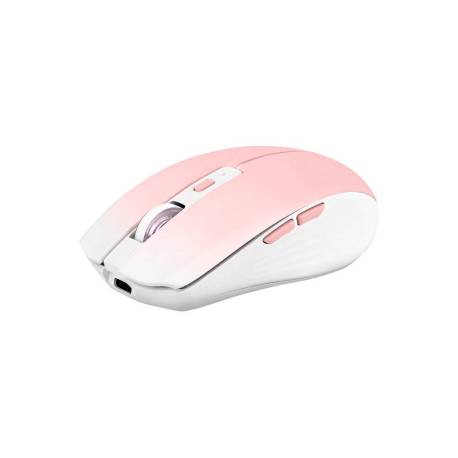 RATON MARCA TNB GRADIENT INALAMBRICO 1600 DPI USB TIPO-C SEIS BOTONES COLOR ROSA