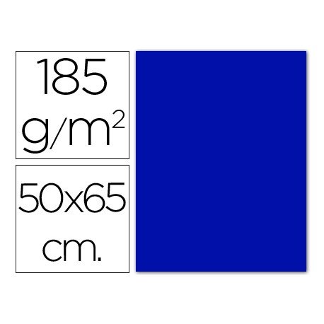 Cartulina Guarro azul ultramar 500 x 650 mm 185 g/m2