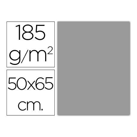 Cartulina Guarro gris perla 500 x 650 mm 185 g/m2