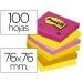 Post-it ® Bloc quita y pon colores surtidos