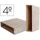 Caja archivador de palanca Liderpapel Classic Red Cuarto apaisado