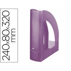 Revistero plastico Liderpapel violeta