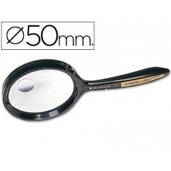 Lupa marca q-connect cristal bifocal 50 mm mango curvo