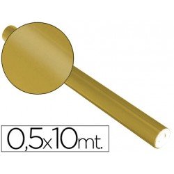 Papel metalizado Sadipal oro 65g/m2 50x10 cm