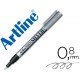 Rotulador artline marcador permanente tinta metalica ek-999 color plata punta redonda 0.8 mm