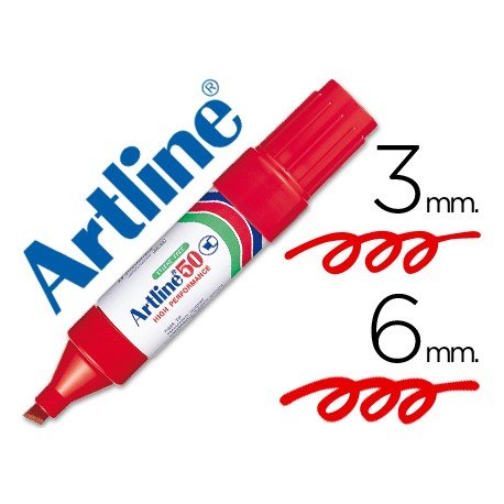 Rotulador permanente Artline Recargable EK-50 Rojo