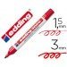 Rotulador Permanente Edding 3000 Rojo Punta redonda
