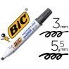 Rotulador Bic Velleda punta biselada 5,9 mm negro para pizarra blanca
