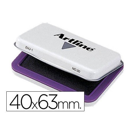 Tampon artline nº00 color violeta 40x63 mm