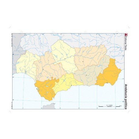 mapa de andalucia mudo Mapa Mudo Andalucia Politico 24591 20milproductos Com mapa de andalucia mudo