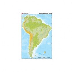 Mapa mudo America del Sur fisico