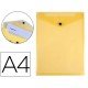 Carpeta Liderpapel dossier broche polipropileno din A4 amarillo