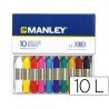 Lapices cera blanda Manley caja 10 unidades