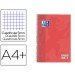 Cuaderno Oxford Ebook 1 A4+ Coral 80 hojas Tapa Extradura Cuadricula 5 mm
